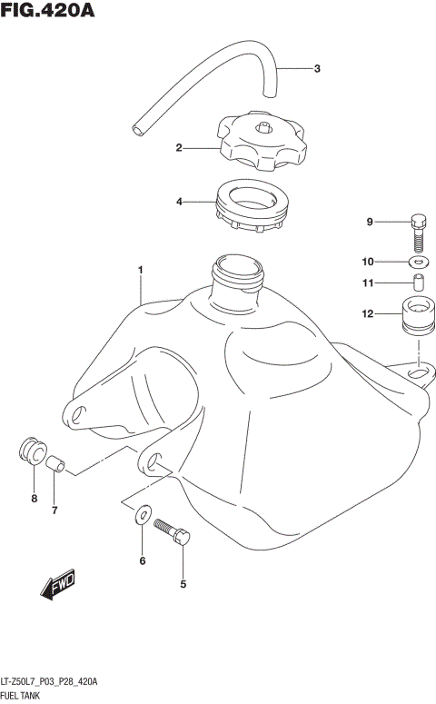 FUEL TANK (LT-Z50L7 P03)