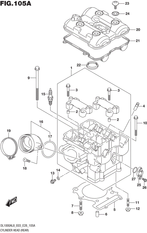 CYLINDER HEAD (REAR)