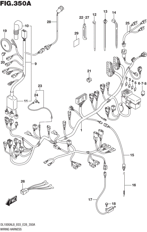 WIRING HARNESS (DL1000AL8 E03)
