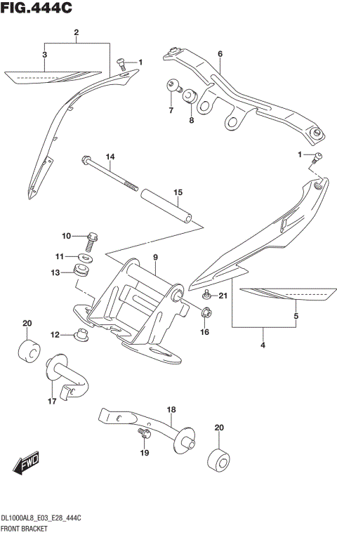 FRONT BRACKET (DL1000AL8 E28) (FOR YU1)