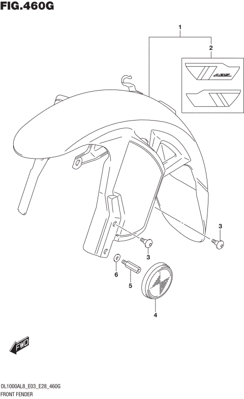 FRONT FENDER (DL1000XAL8 E03)