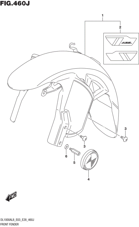 FRONT FENDER (DL1000XAL8 E33)