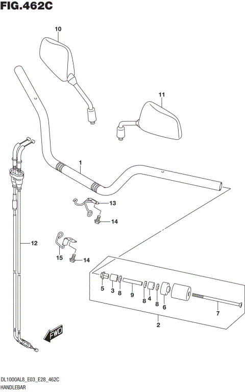 HANDLEBAR (DL1000AL8 E33)