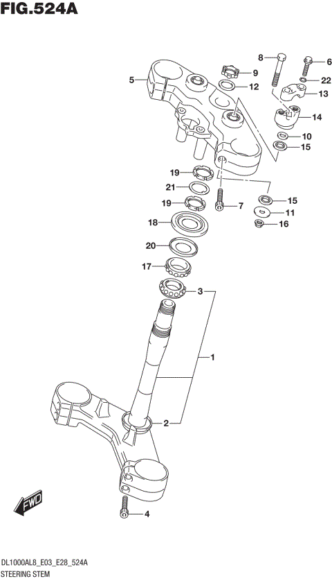 STEERING STEM (DL1000AL8 E03)