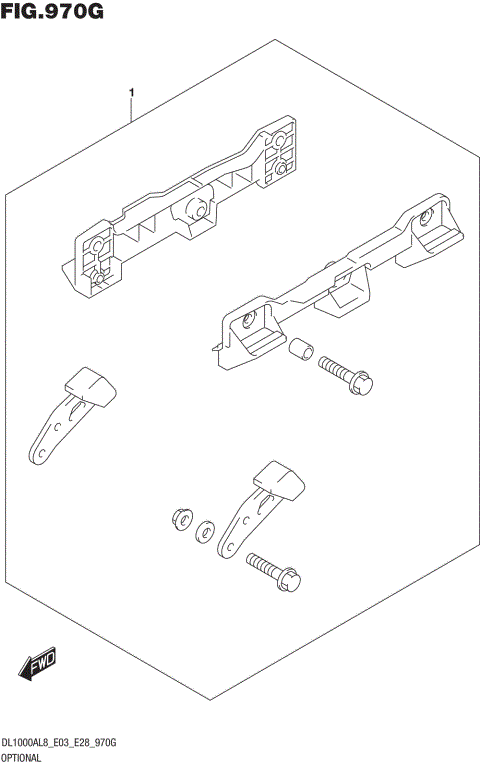 OPTIONAL (SIDE CASE BRACKET SET)