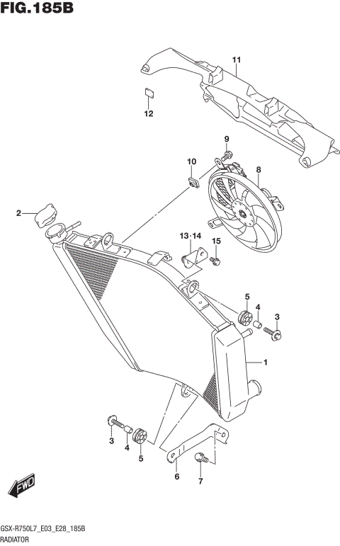 RADIATOR (GSX-R750L7 E28)