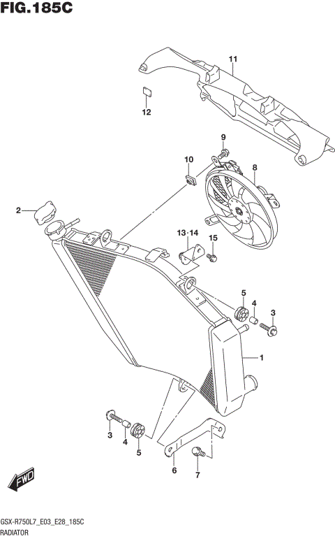 RADIATOR (GSX-R750L7 E33)