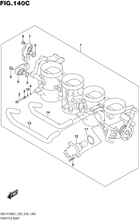 THROTTLE BODY (GSX-S1000AL7 E28)