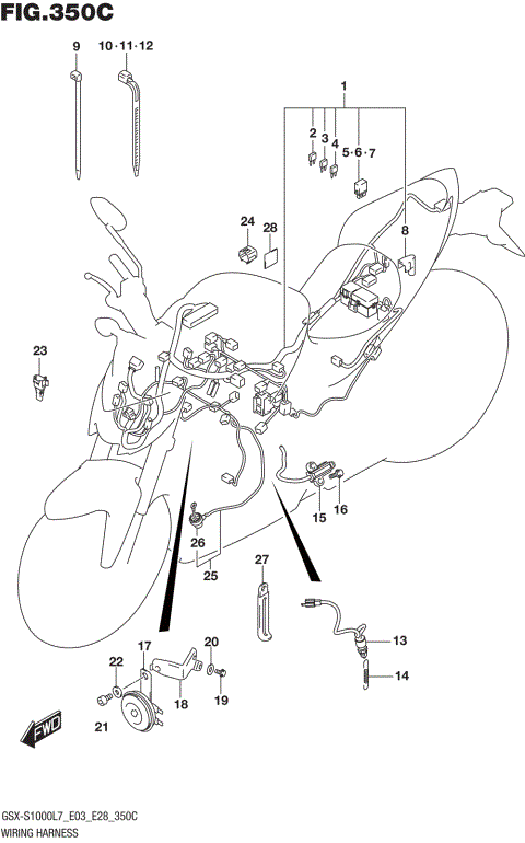 WIRING HARNESS (GSX-S1000AL7 E28)
