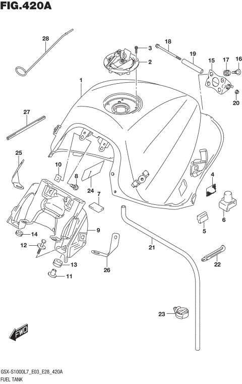 FUEL TANK (GSX-S1000L7 E33)