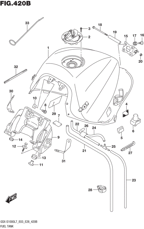 FUEL TANK (GSX-S1000AL7 E03)