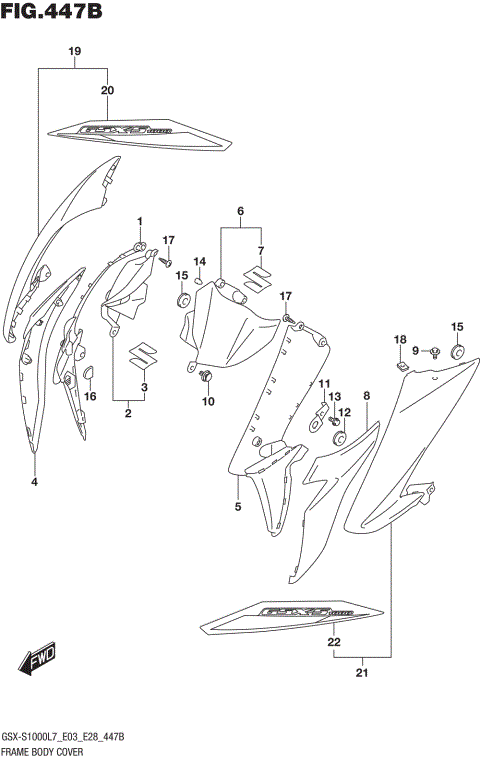 FRAME BODY COVER (YSF)