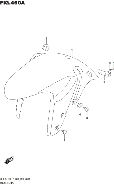 FRONT FENDER (GSX-S1000L7 E33)