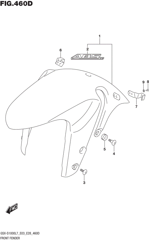 FRONT FENDER (GSX-S1000AL7 E33)