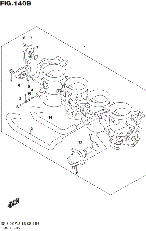 THROTTLE BODY (GSX-S1000FAL7 E33)