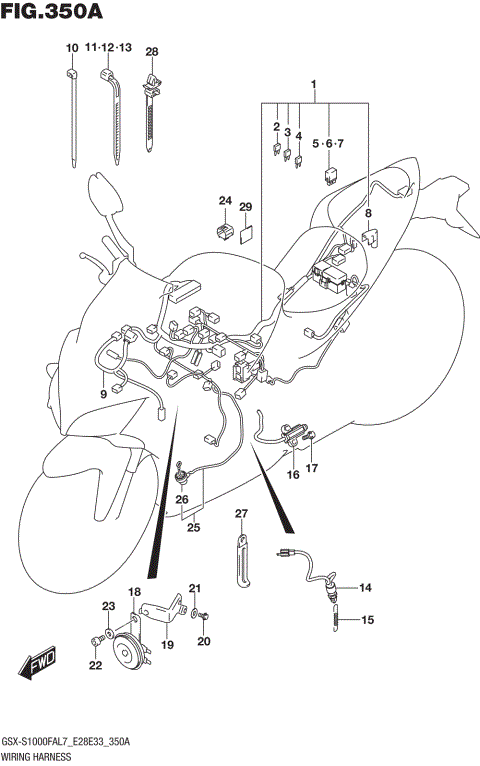 WIRING HARNESS (GSX-S1000FAL7 E28)