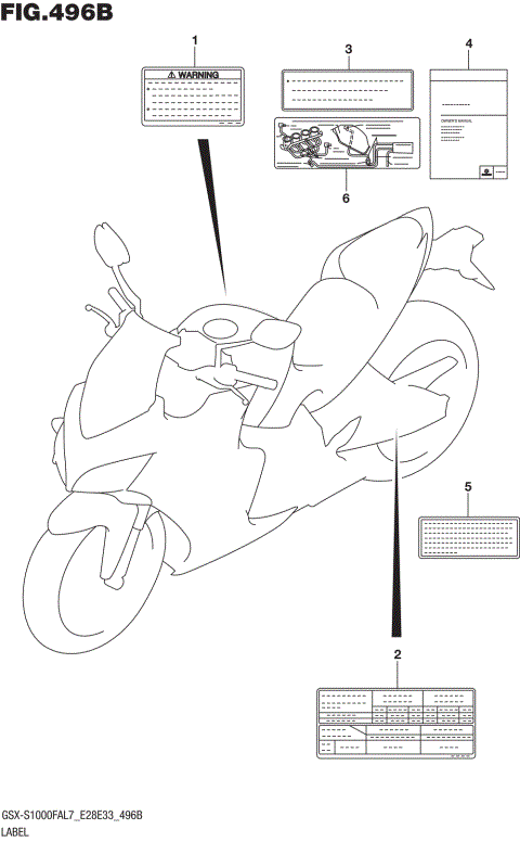 LABEL (GSX-S1000FAL7 E33)