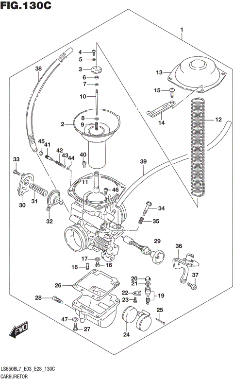 CARBURETOR (LS650BL7 E33)