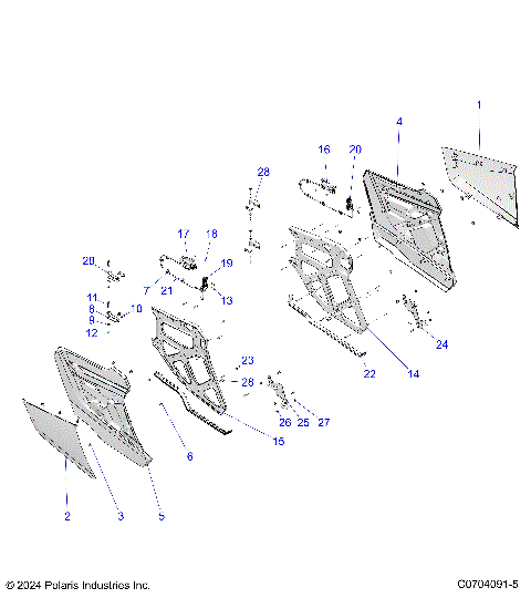 BODY, DOORS, REAR - Z25NMF99A4/A5/B4/B5 (C0704091-5)