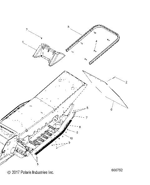 CHASSIS, REAR ASM. - S18MBX6JSA/JEA (600752)
