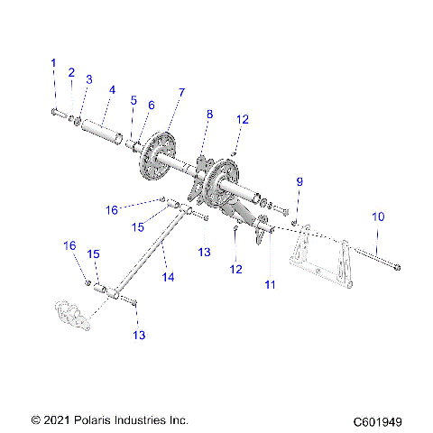 SUSPENSION, TORQUE ARM, REAR - S24TFM9BS/9BE (C601949)