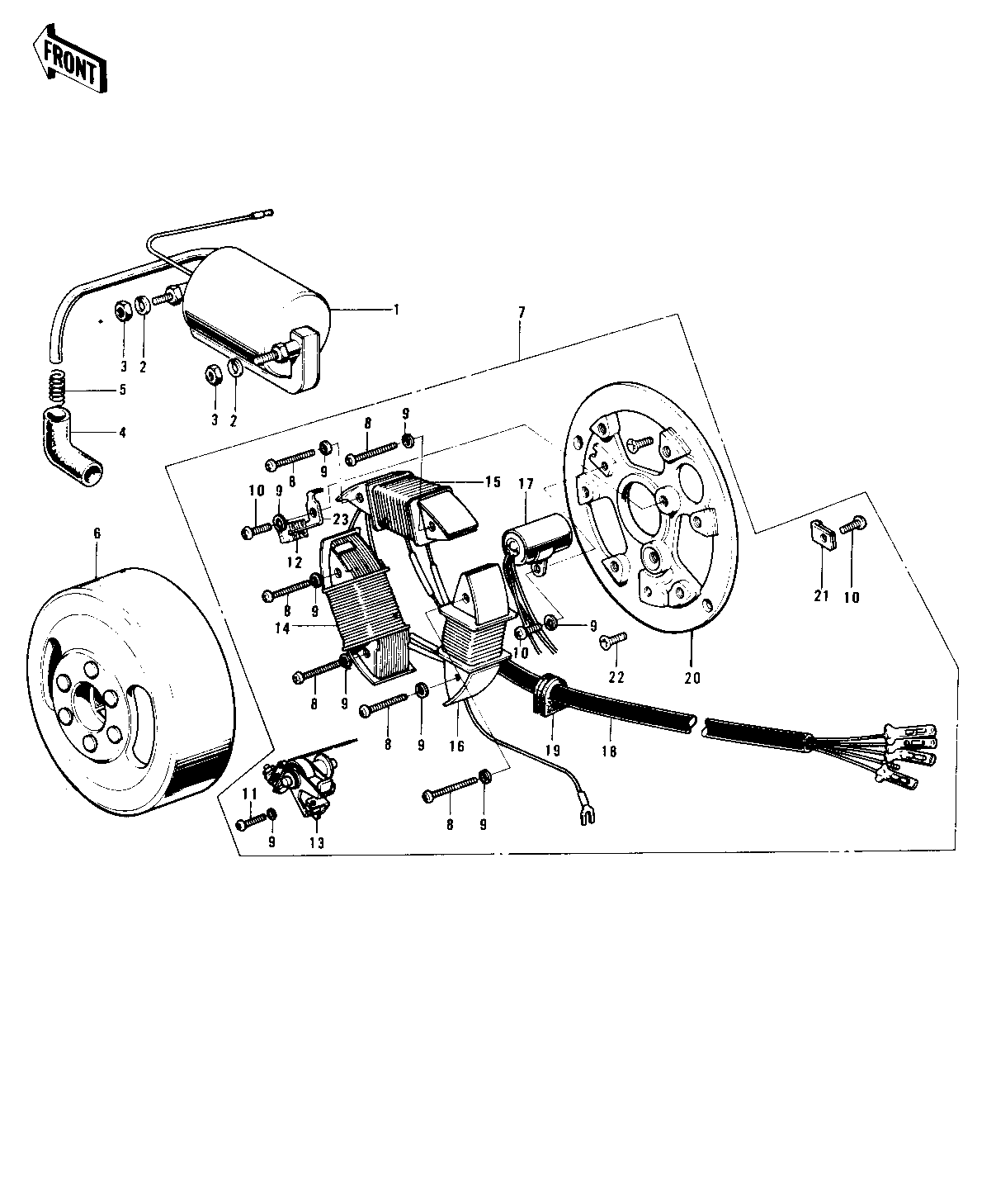 1974 Kawasaki Motorcycles Parts Diagrams | Crossbay Motorsports
