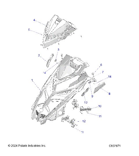 BODY, HOOD ASM. - S26TFF6RSL/TFP6RSL  (C602971)