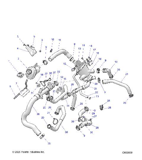 ENGINE, COOLING SYSTEM - S26TFF6RSL/TFP6RSL (C603069)