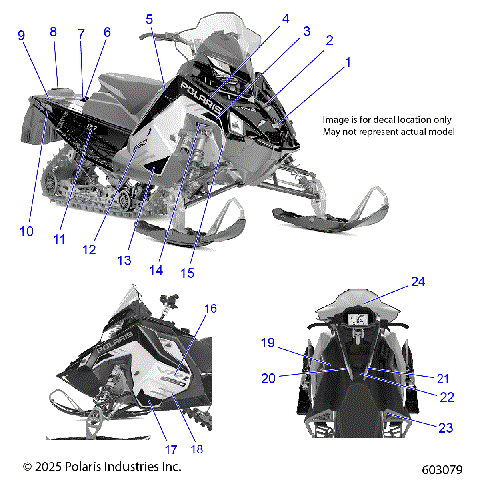 BODY, DECAL, FROST SILVER SIDE PANEL W/BLACK ACCENT - S26TDZ8RS (603079)