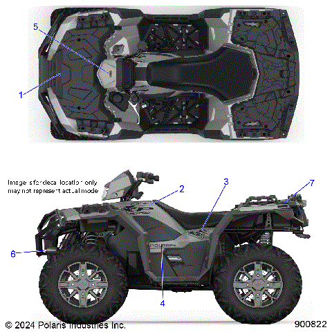 BODY, DECALS GRAPHICS - A26SXR95AG (900822)