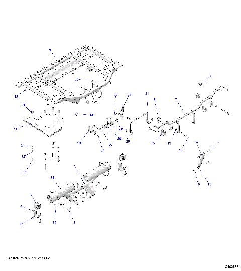 BODY, BOX, REAR FRAME AND PIVOT - A25SWE57F1/C1/E1 (C102633)
