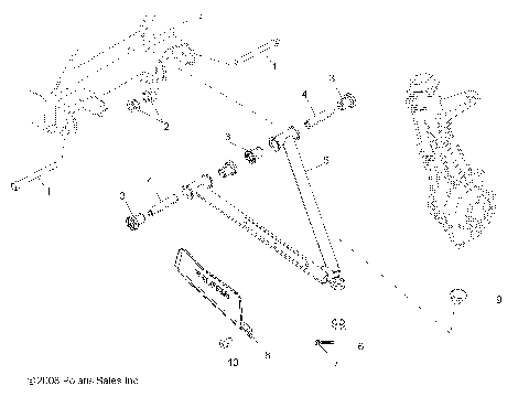 SUSPENSION, A-ARM and STRUT MOUNTING - R09WH68AC/AG/AH/AL/AR/AZ (49RGRAARM09CREW)