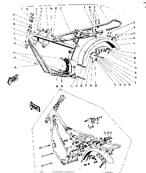 FRAME/FRAME FITTINGS ('69-'73)