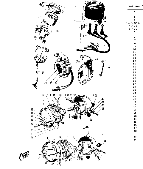METER/HEADLIGHT ('69-'73)