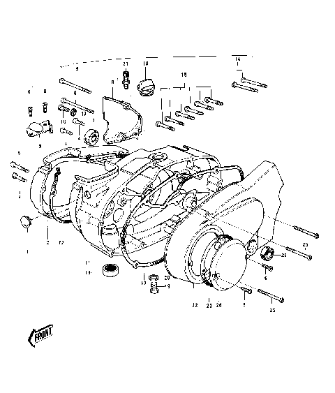ENGINE COVERS  ('74-'75)