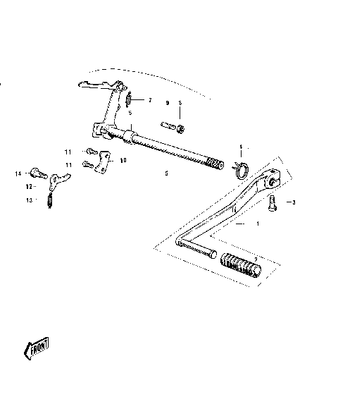 GEAR CHANGE MECHANISM ('74-'75)