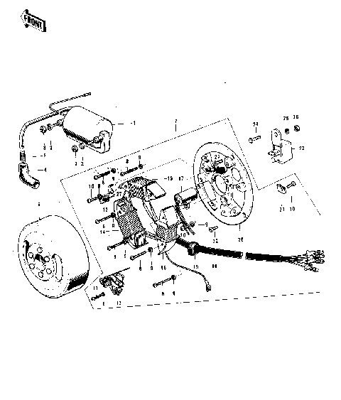 IGNITION/GENERATOR ('74-'75)
