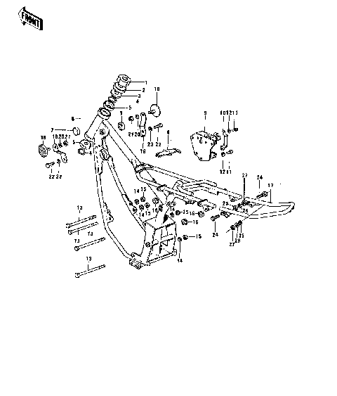 FRAME/FRAME FITTINGS ('74-'75)