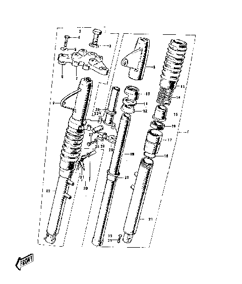 FRONT FORK ('74-'75)