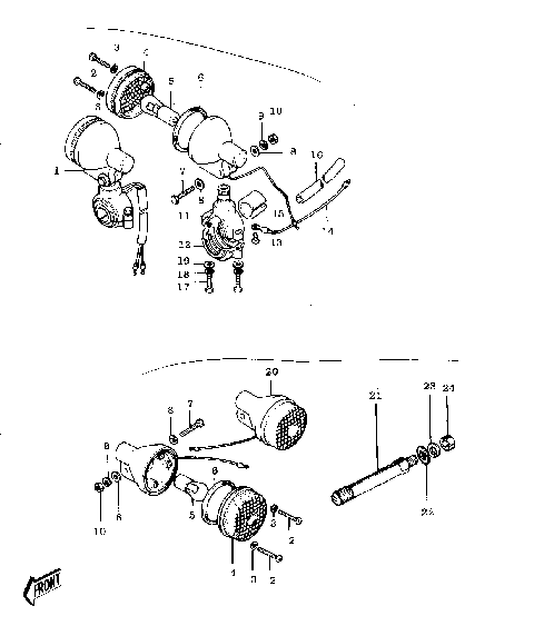 TURN SIGNALS ('74-'75)