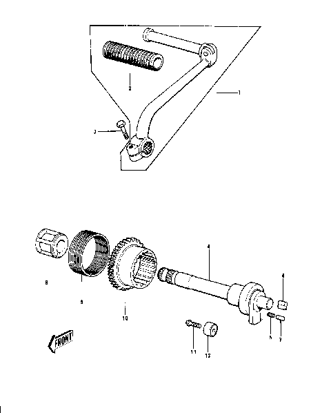 KICKSTARTER MECHANISM ('70-'73)