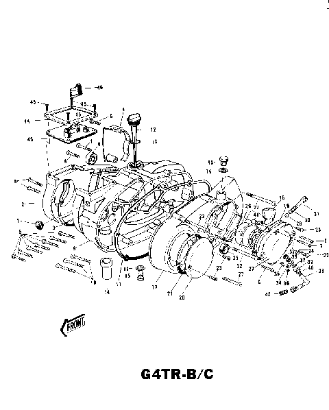 ENGINE COVERS G4TR-B/C 1/2 ('70-'73)