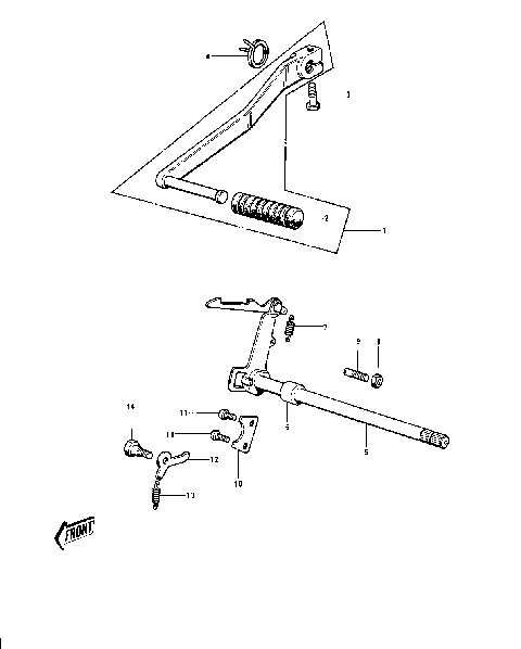 GEAR CHANGE MECHANISM ('70-'73)