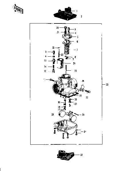CARBURETOR ('70-'73)
