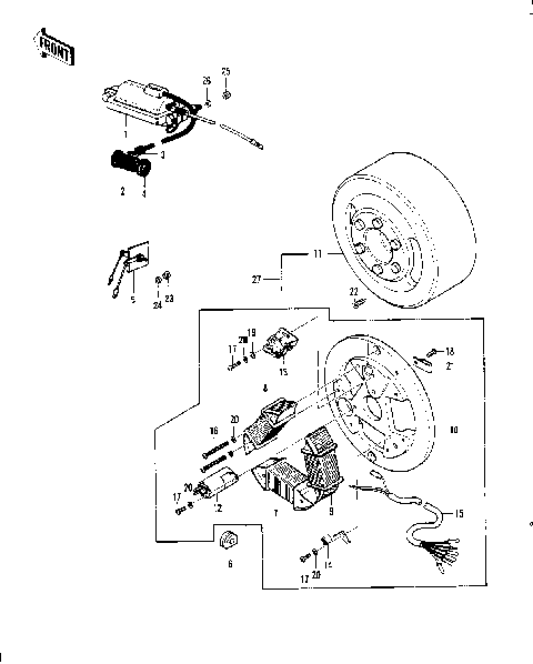 IGNITION/GENERATOR ('70-'73)