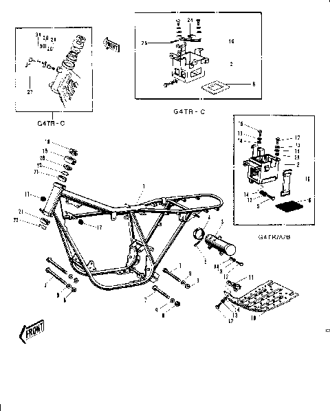 FRAME/FRAME FITTINGS ('70-'73)