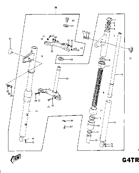 FRONT FORK G4TR-C ('70-'73)