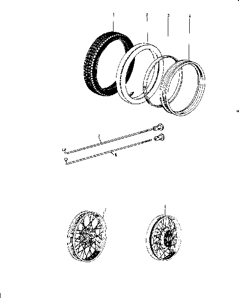 WHEELS/TIRES ('70-'73)