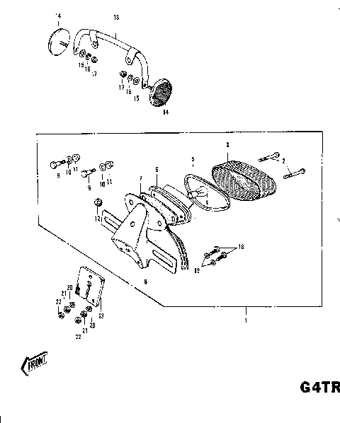 TAILLIGHT G4TR-B ('70-'73)