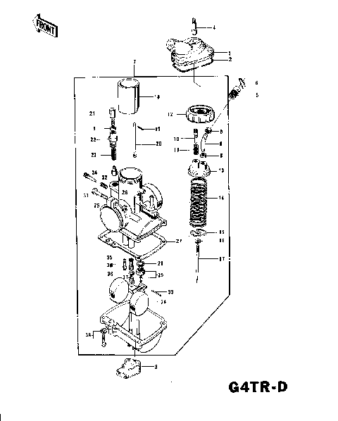 CARBURETOR G4TR-D ('74-'75)